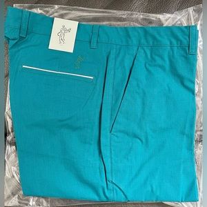 Ashworth Stretch Pinstripe Slub Shorts NWT